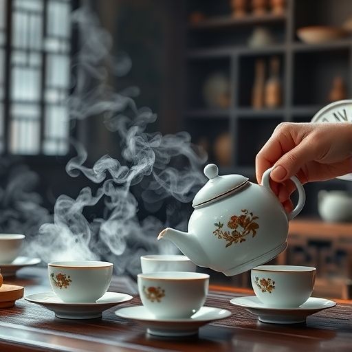 广州茶肆茶艺师泡茶