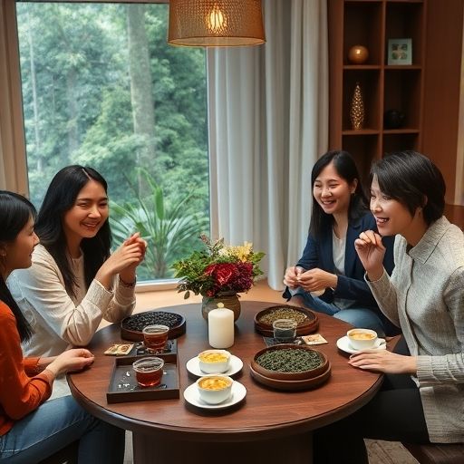 朋友聚会品茶