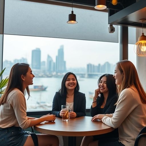 中圈小圈女孩社交场景