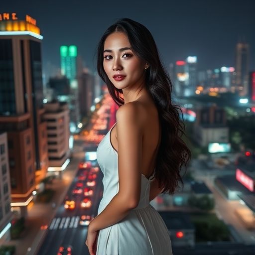 深圳罗湖繁华夜景