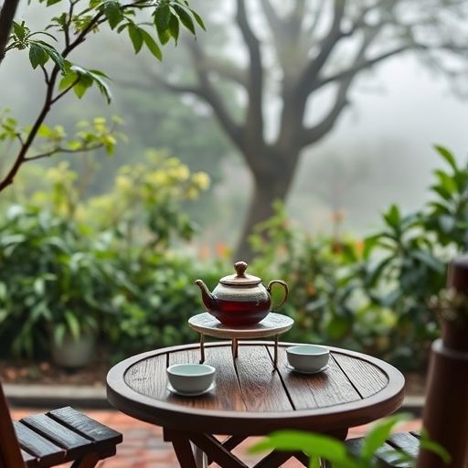 户外品茶场景