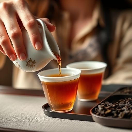 茶艺师冲泡茶叶
