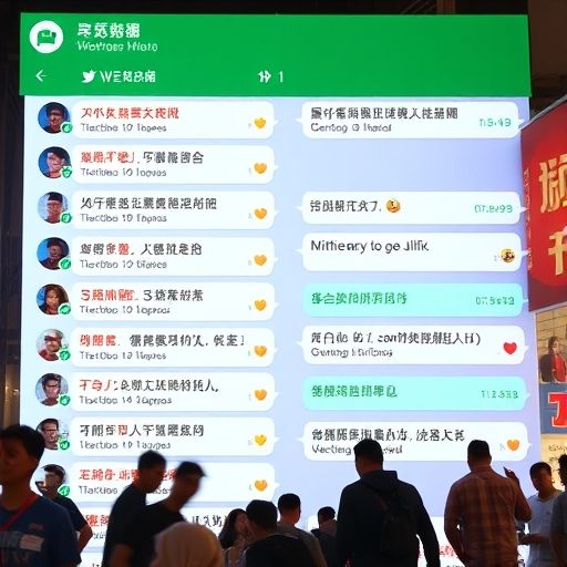 广州大圈微信群聊界面