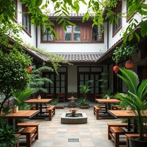 龙岗喝茶会所庭院景观