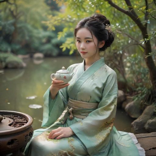 茶艺师优雅泡茶