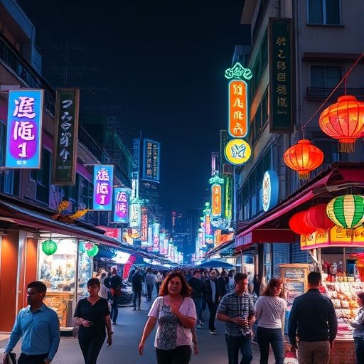 番禺夜生活街景