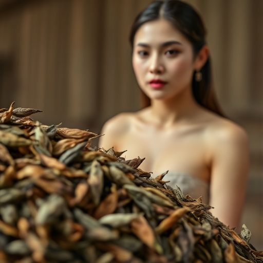 优质嫩茶干茶的细腻纹理