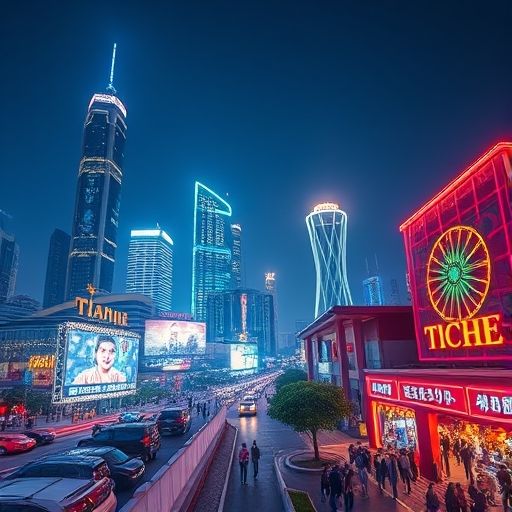 天河区夜景