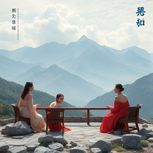 茶会热闹氛围