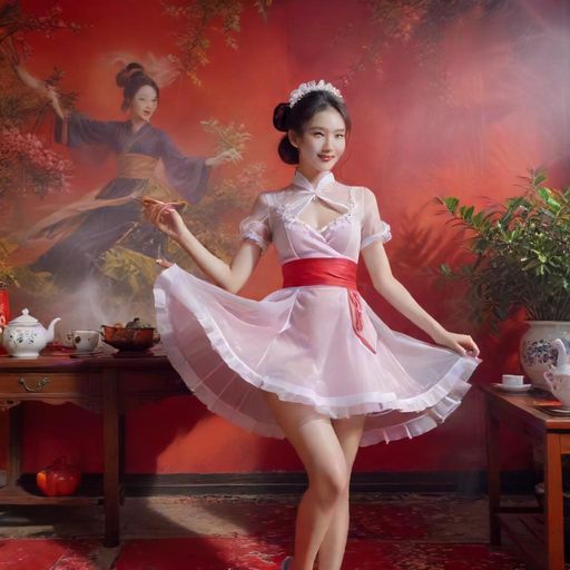 茶商直播销售新茶的场景