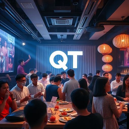 广州QT场子内部热闹场景