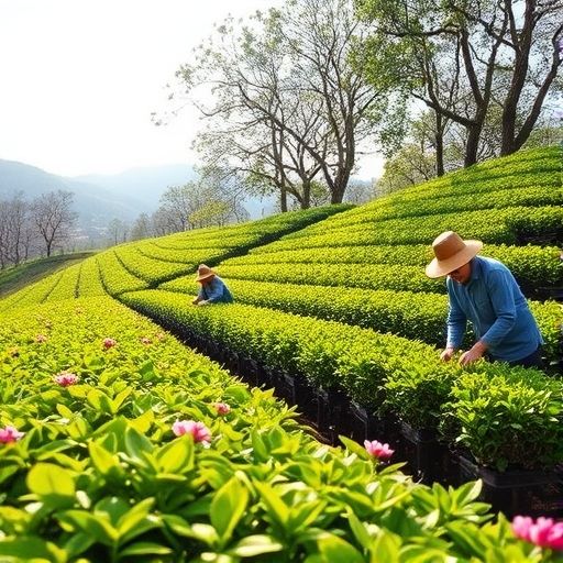 广州茶园采茶