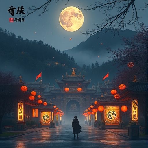 珠江夜晚的璀璨灯光