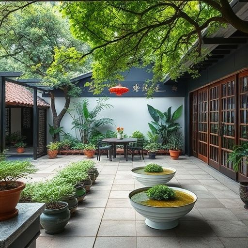 深圳中高端喝茶工作室户外庭院