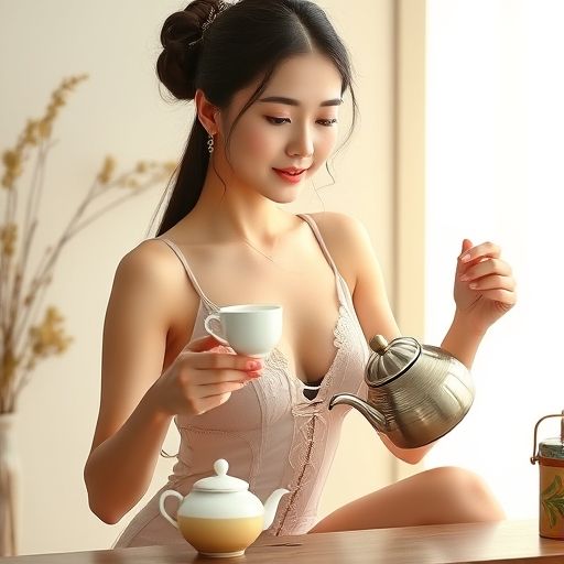 茶艺师优雅动作展现专业水准