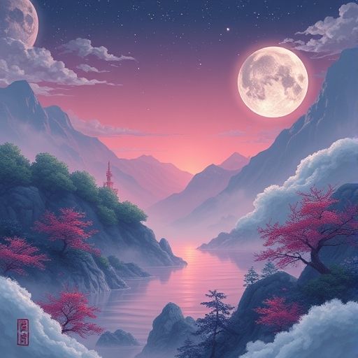 宵夜摊位前的热闹场景