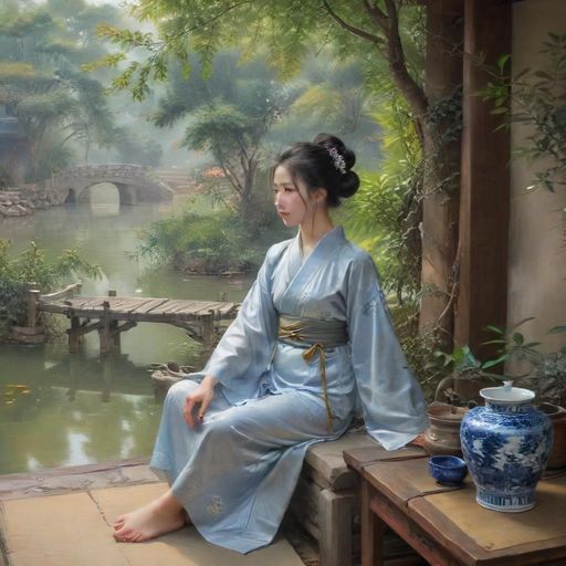 茶室庭院宁静氛围