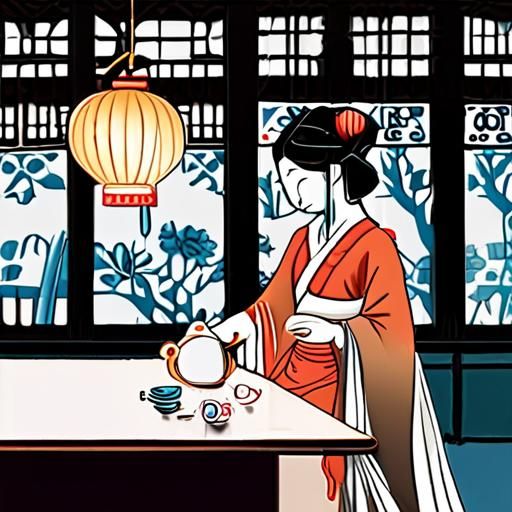 深圳茶肆内部