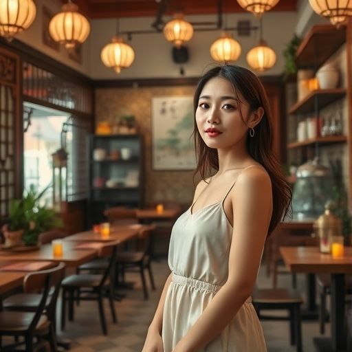 茶肆里品茶的悠闲氛围