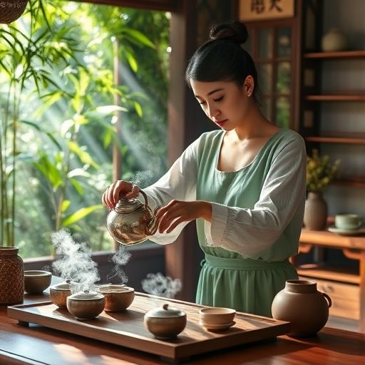 茶艺师表演茶艺