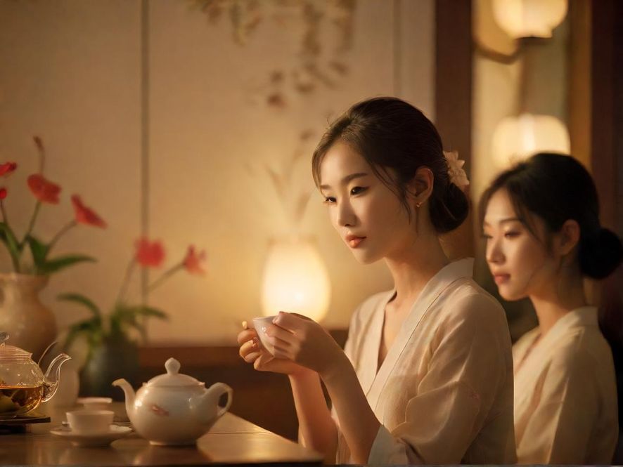 广佛深QM品茶茶艺师表演场景