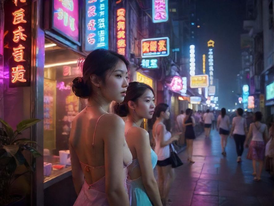 深圳夜生活都市风光