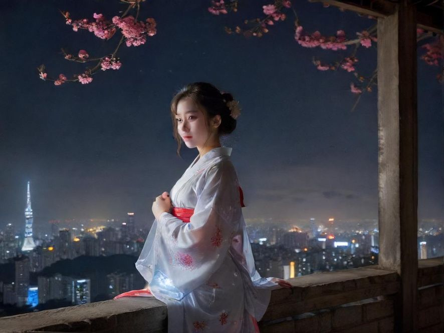 广州夜生活街区，霓虹闪烁，充满活力