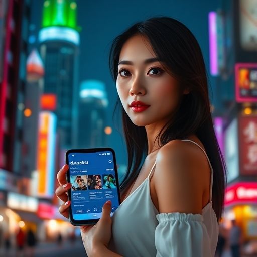 手机上显示着深圳新媛网的搜索页面