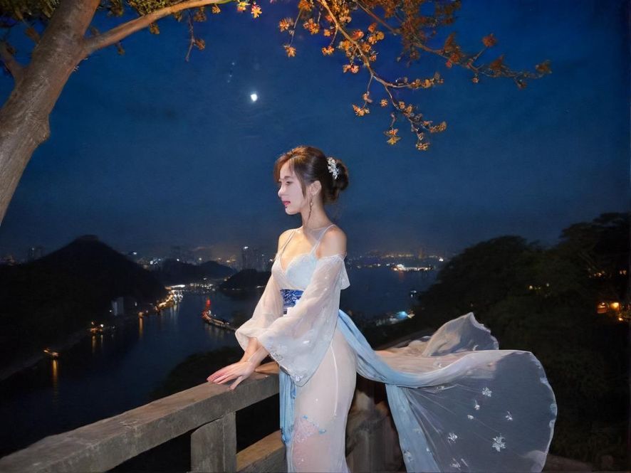 广州qm一品香会所夜景氛围图