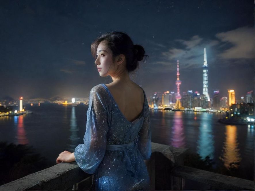 上海夜场娱乐街头夜景