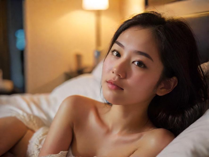一位女士在舒适的私人空间中放松身心