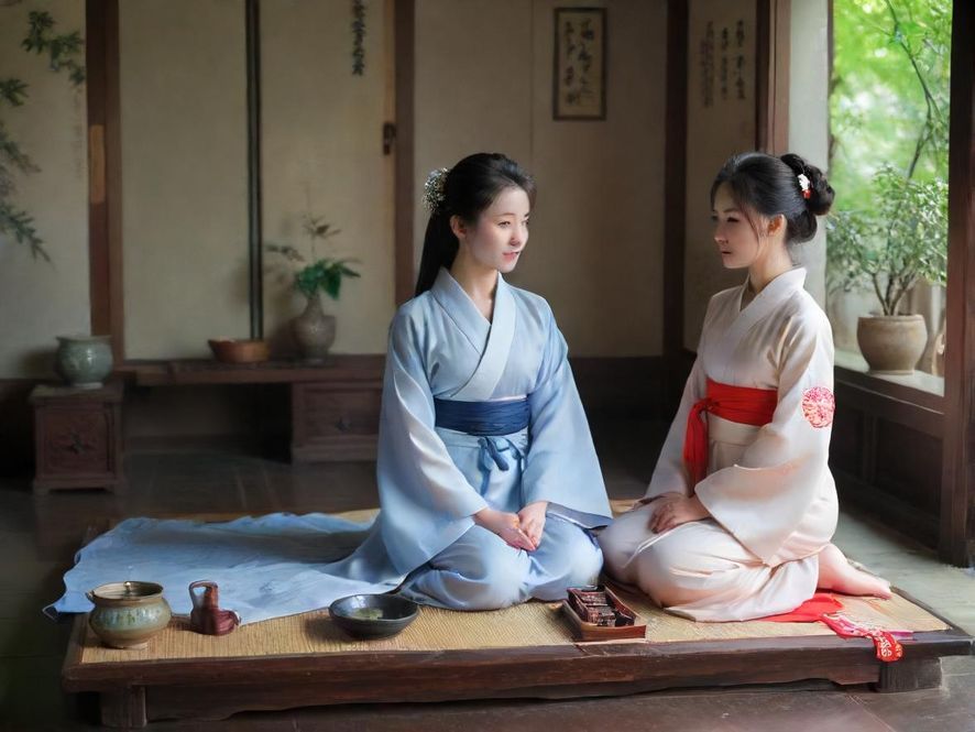 一间私密茶室，暖色调灯光营造温馨氛围，舒适的沙发和奢华的内饰彰显高端品味。