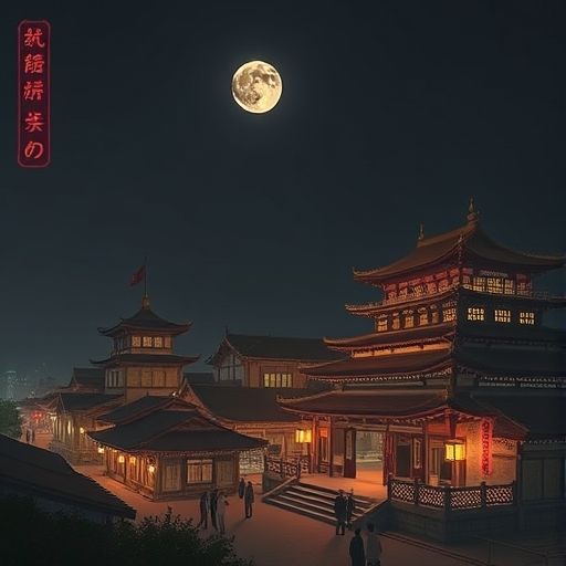 从公寓窗户望出去的广州夜景，室内光线温馨