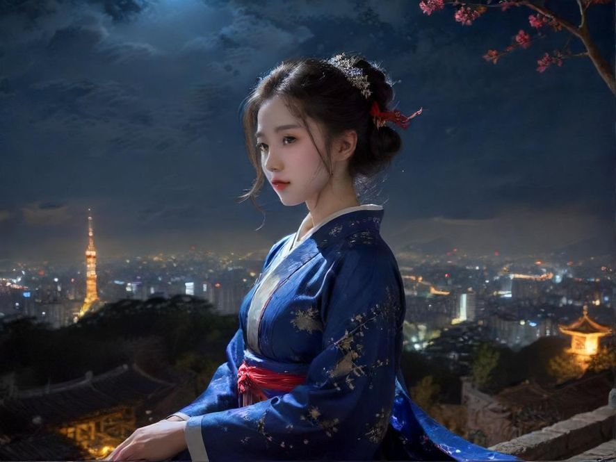 深圳夜色下的城市氛围