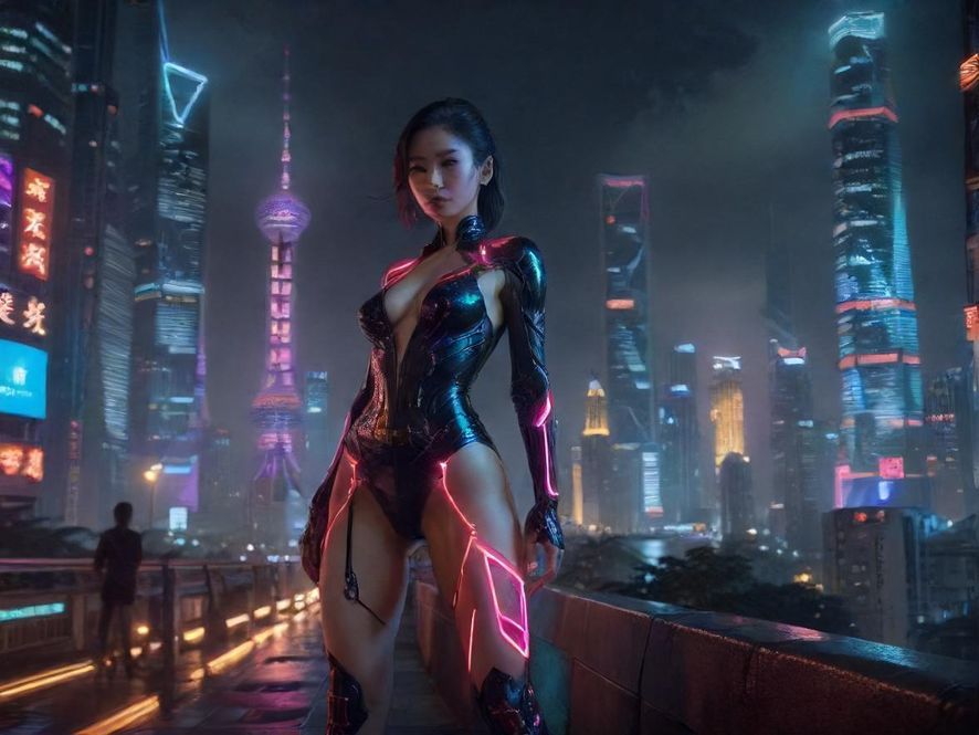 上海繁华夜景