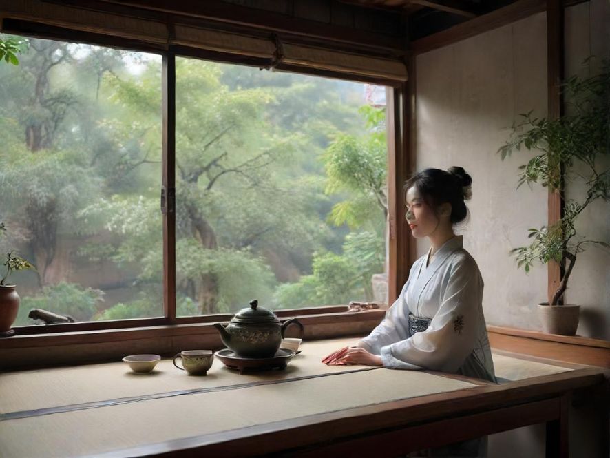 舒适茶室内部