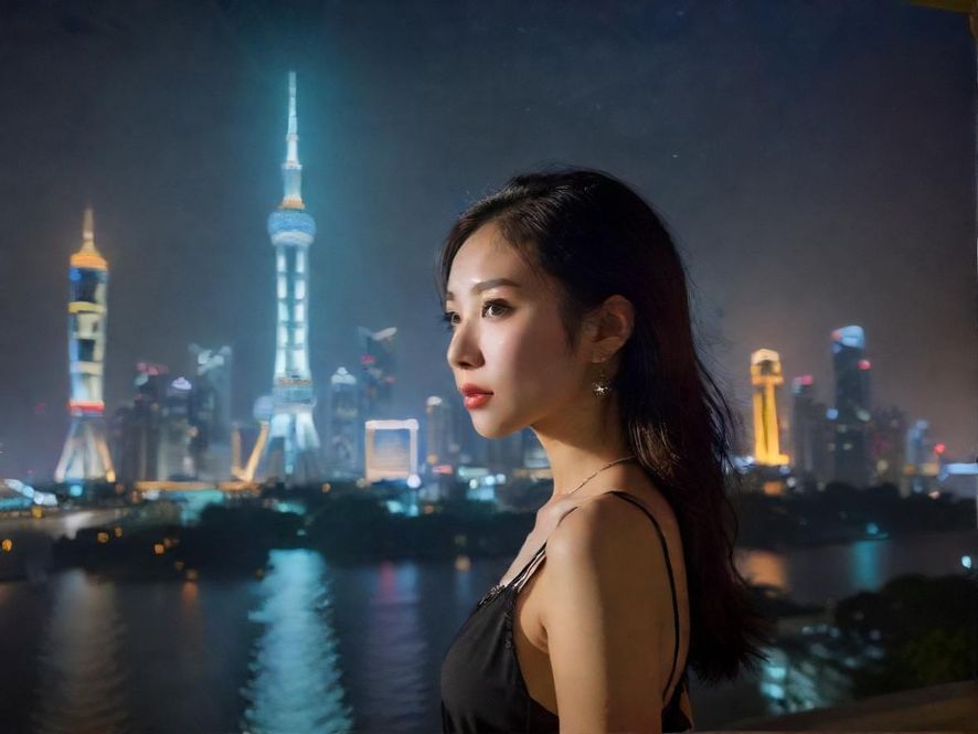 广州夜景酒吧娱乐场景