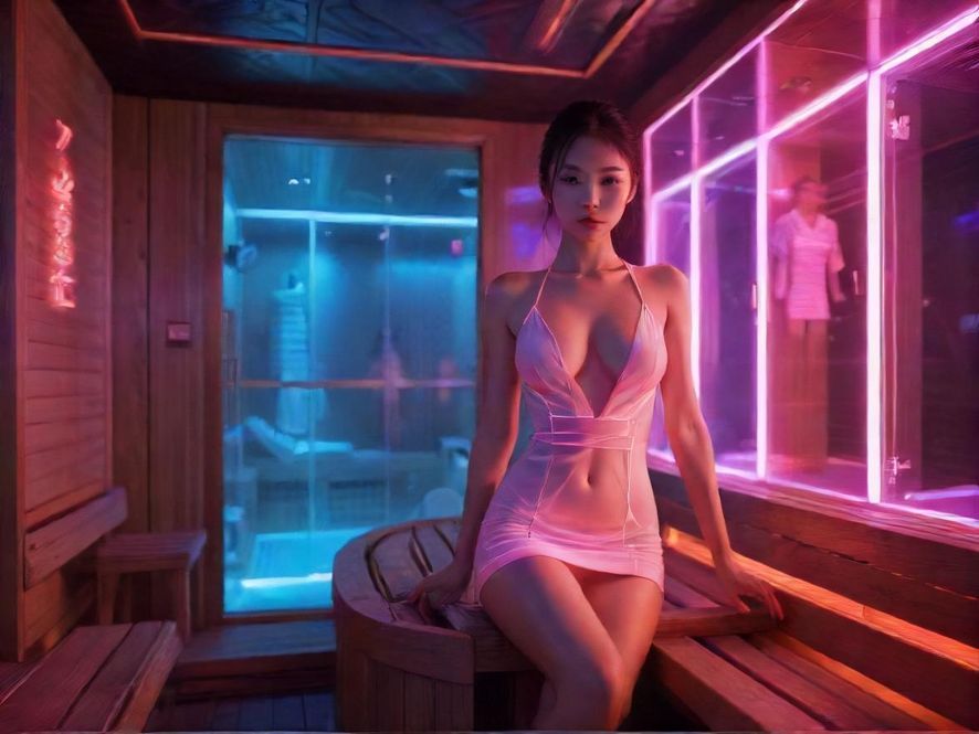 广州桑拿会所内部奢华场景