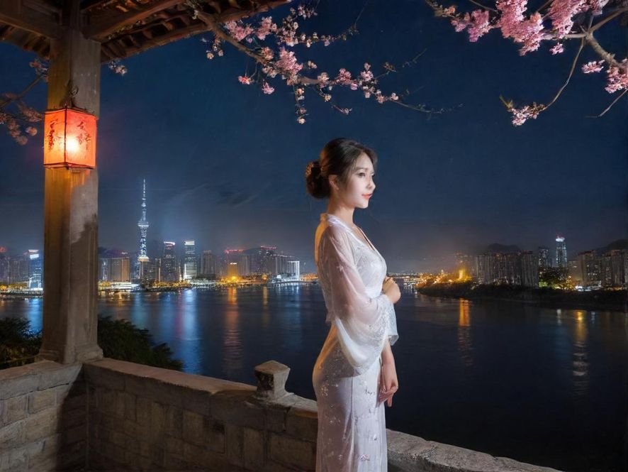 城市夜景和夜场氛围