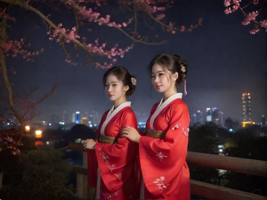 广州夜色街景