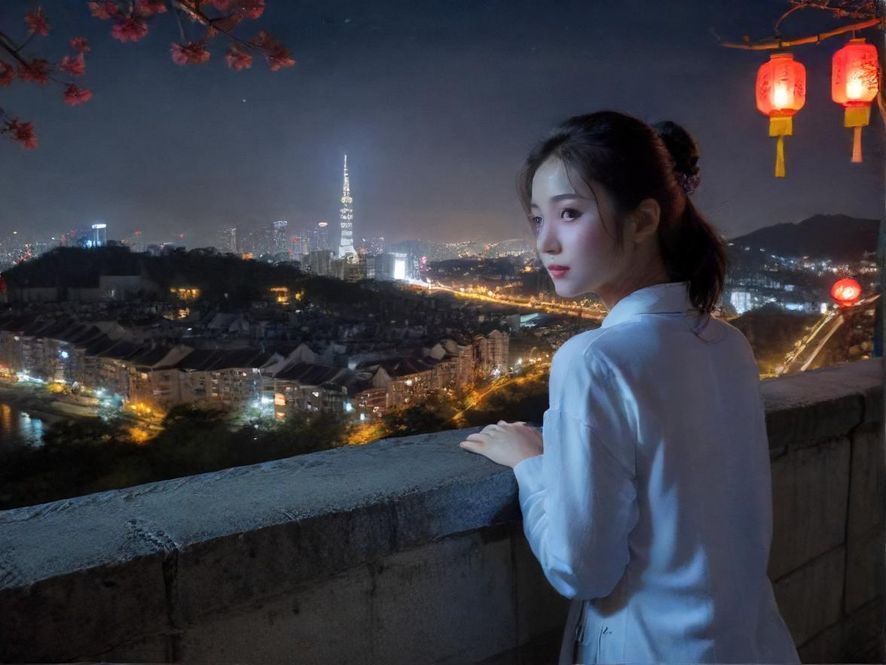 某高端休闲会所夜景入口