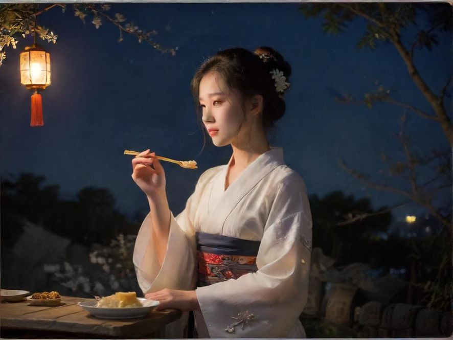 白云桑拿周边夜景与美食街实拍