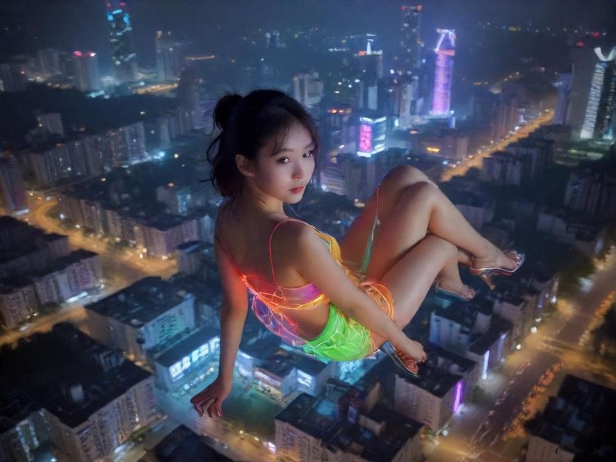 东莞城市夜景，灯火辉煌，展现着这座城市的活力与魅力。