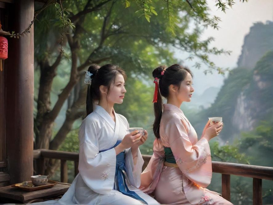 老司机们在茶馆交流最新信息