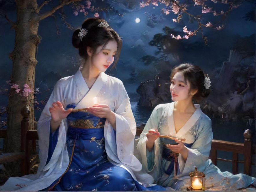 夜场会所内部灯光氛围