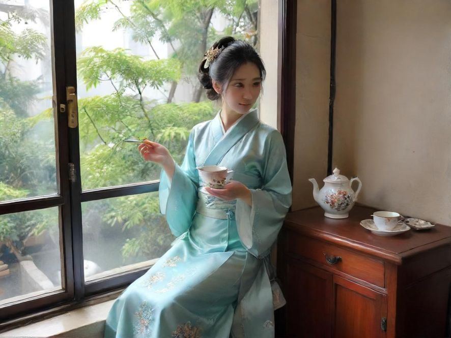 广州高端品茶喝茶场所一角