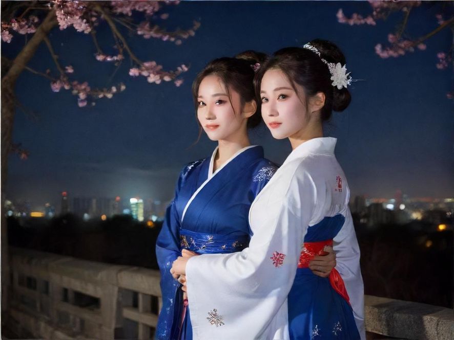 广州天河繁华夜景
