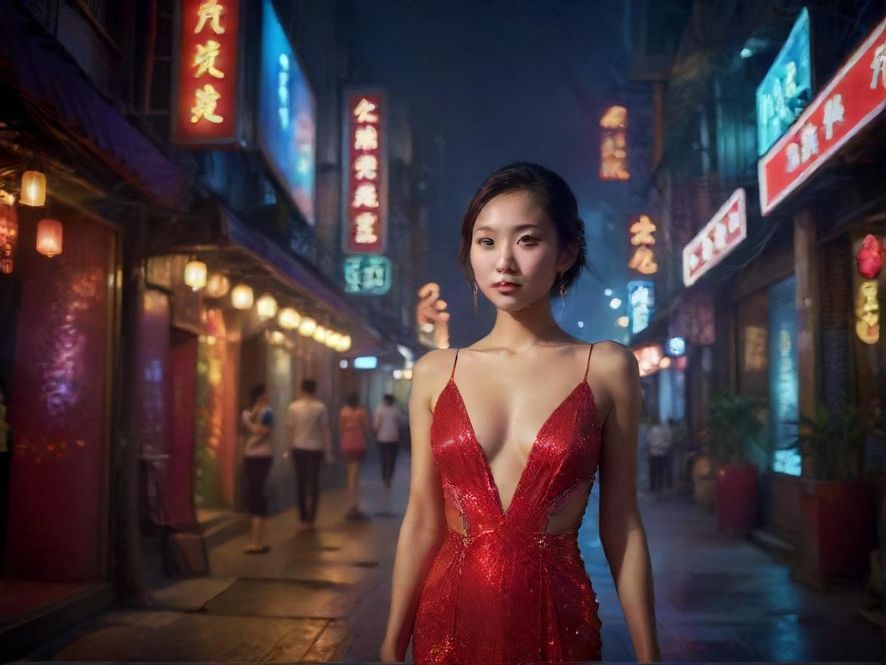 广州夜场桑拿会所夜景外观