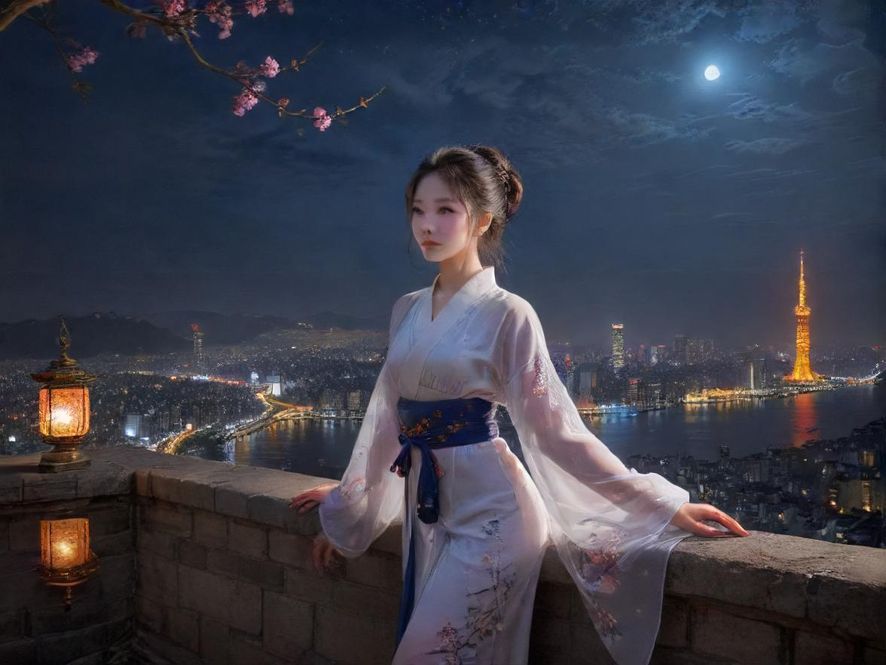 广州桑拿会所夜景外观现代风格