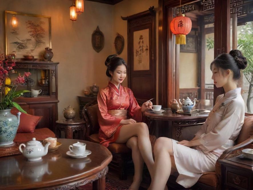 舒适的休闲茶室